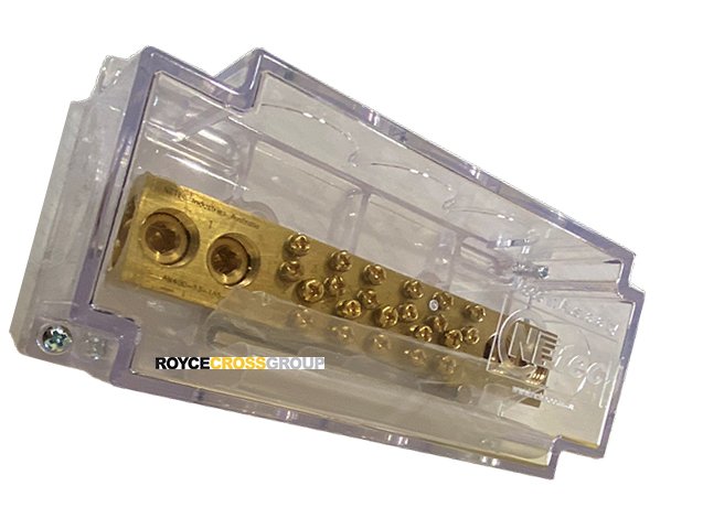 400-amp 13-way clear covered link 2x185mm 3x50mm 8x16mm tunnels