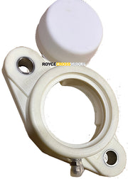 2-hole flange thermo plastic bearing housing only with end cap