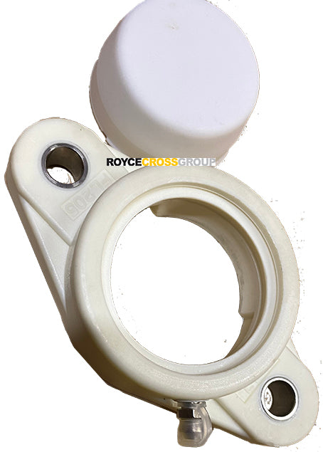 2-hole flange thermo plastic bearing housing only with end cap