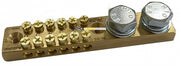 Earth/Neutral Bar - 165A, 6-way 16mm²,  2 x M10 Studs