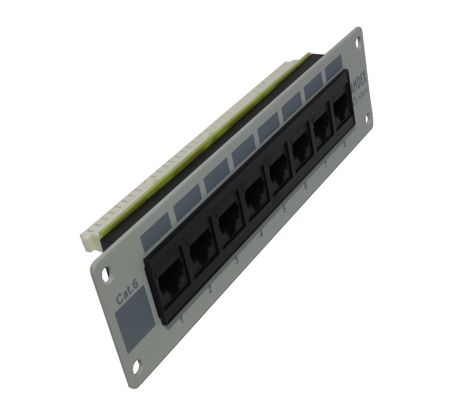 8 Port Cat6 Recessed Patch Panel