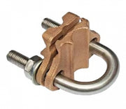 U-bolt rod clamp suits 14mm-17mm rod/35-120mm conductor