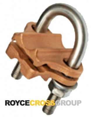 Earth rod clamp - 14mm -17mm rod / 35-120mm cable or 25 x 3mm tape