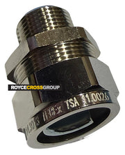 Straight conduit fitting (Ramtight) - M20, nickel-plated brass