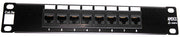 10" 8 Port Cat5E Patch Panel 1RU