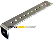 VHA type 4 earth bar - single hole bent tinned, suits 450mm ladder per Drg Std-E300 Rev 6