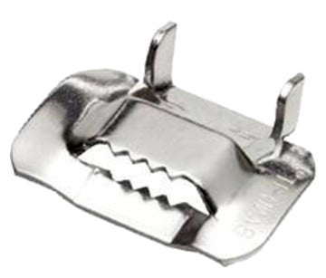 Jaw-type buckle (SS304) suits 12mm banding - 100 pack