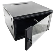 6RU 450mm Deep Glass Door Wall Cabinet