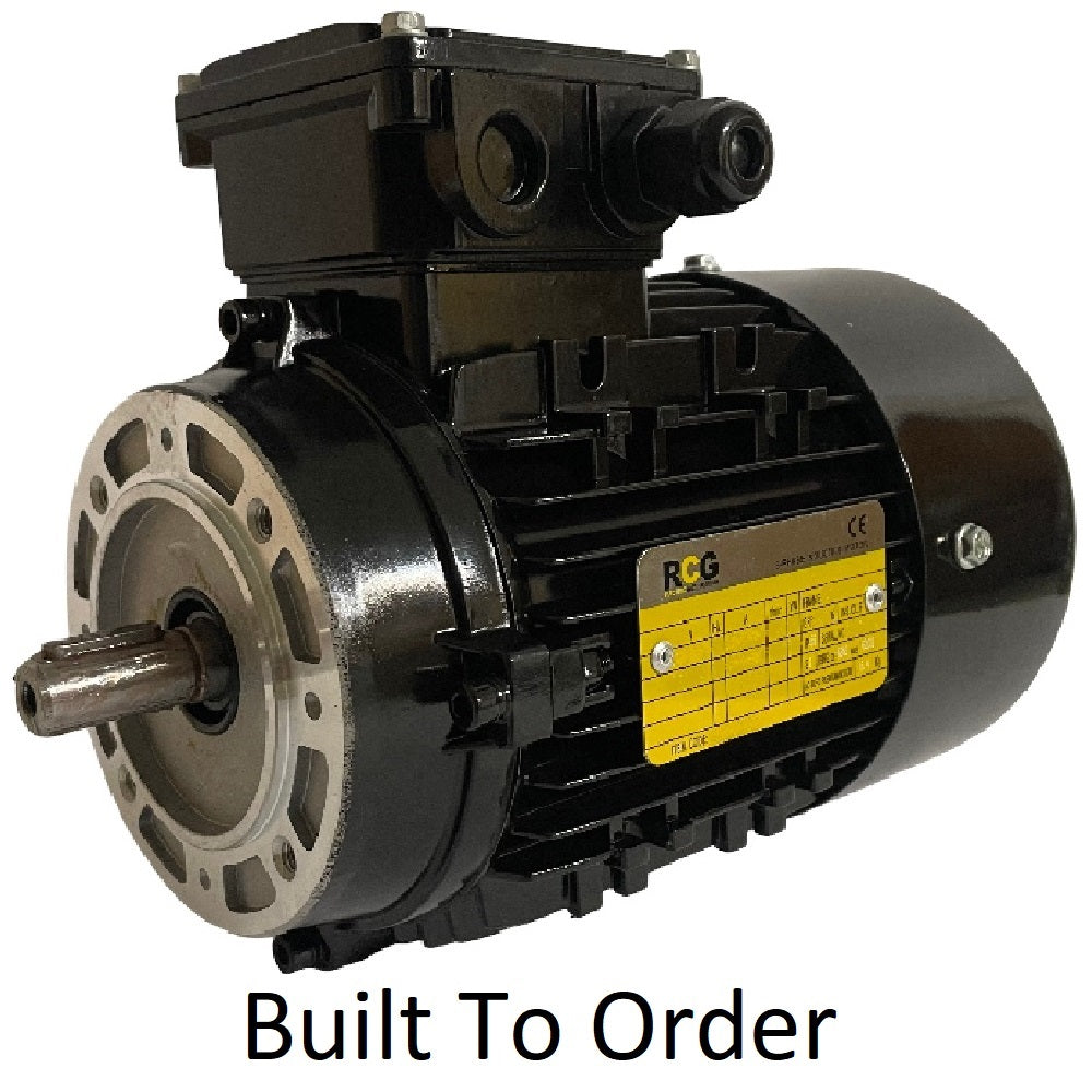 RCG Alloy Series D132M 5.5kW 6P B14A Flange Mount IP55 415/3/50 Electric Motor Meps2 38mm Shaft