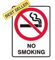 No Smoking Prohibition Sign - H450mm x W300mm Poly