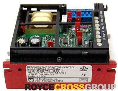 DC SCR Speed Controller, Chassis Mount, Regen Reversing, 115/230v AC, Max 1.5/3.0 HP, 90/180v DC Armature #8800