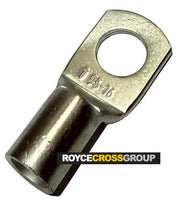 Copper crimp lug, 95mm cable, 16mm stud - sold per 1, order 25 for box
