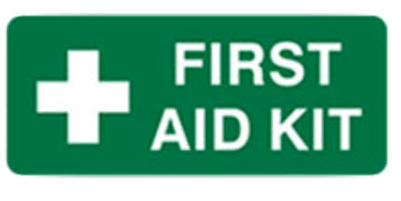 First Aid Kit Information Sign - H125mm x W300mm