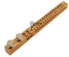250-amp neutral/earth bar 2xM8 studs, 2x35mm+16x16mm2 tunnels
