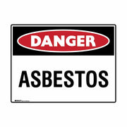 Danger - asbetos mining safety sign 450x600mm