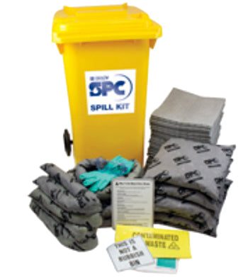 Large mobile spill kit for oil applications