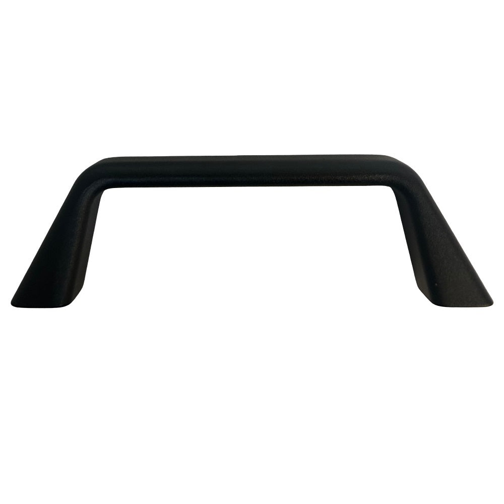 GN 728 Cabinet U Handle - 180mm Wide, 47.5mm High, Black, Mount From Back, M8 x 12mm Internal Thread (Female) #GN 728-180-A-SW