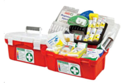 Portable polypropylene national workplace first aid kit H200xW240xD230mm