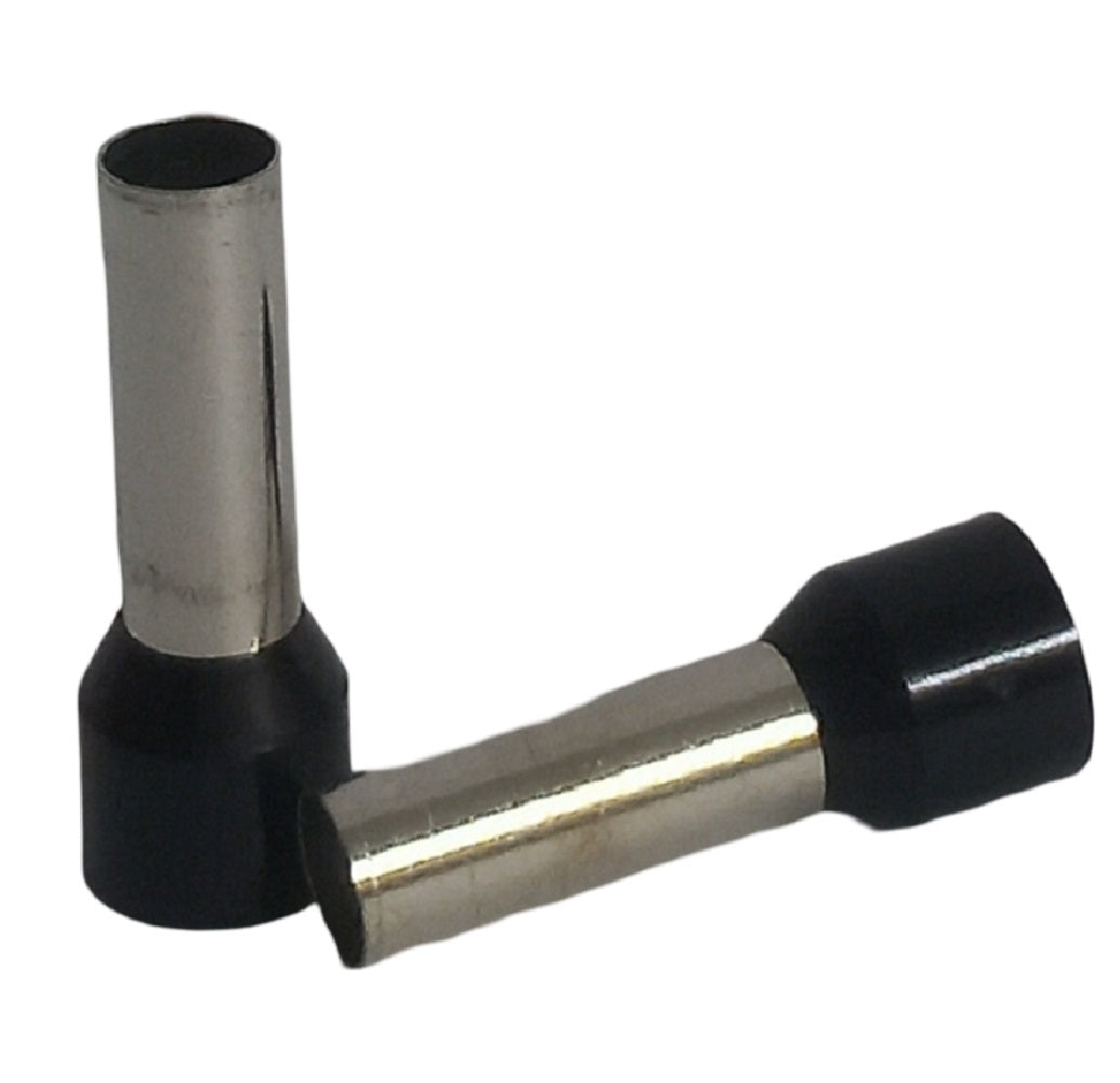 Cord end 25mm x 22mm black - each (order 100 for pack)