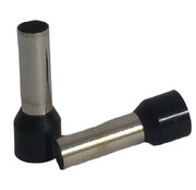 Cord end 25mm x 22mm black - each (order 100 for pack)