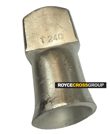 Copper crimp lug, 240mm cable, blank - sold per 1 (order 12 for a box)
