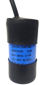 Capacitor start 100 uF 250 volts