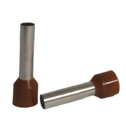 Cord end 10mm x 18mm brown - 50 pack