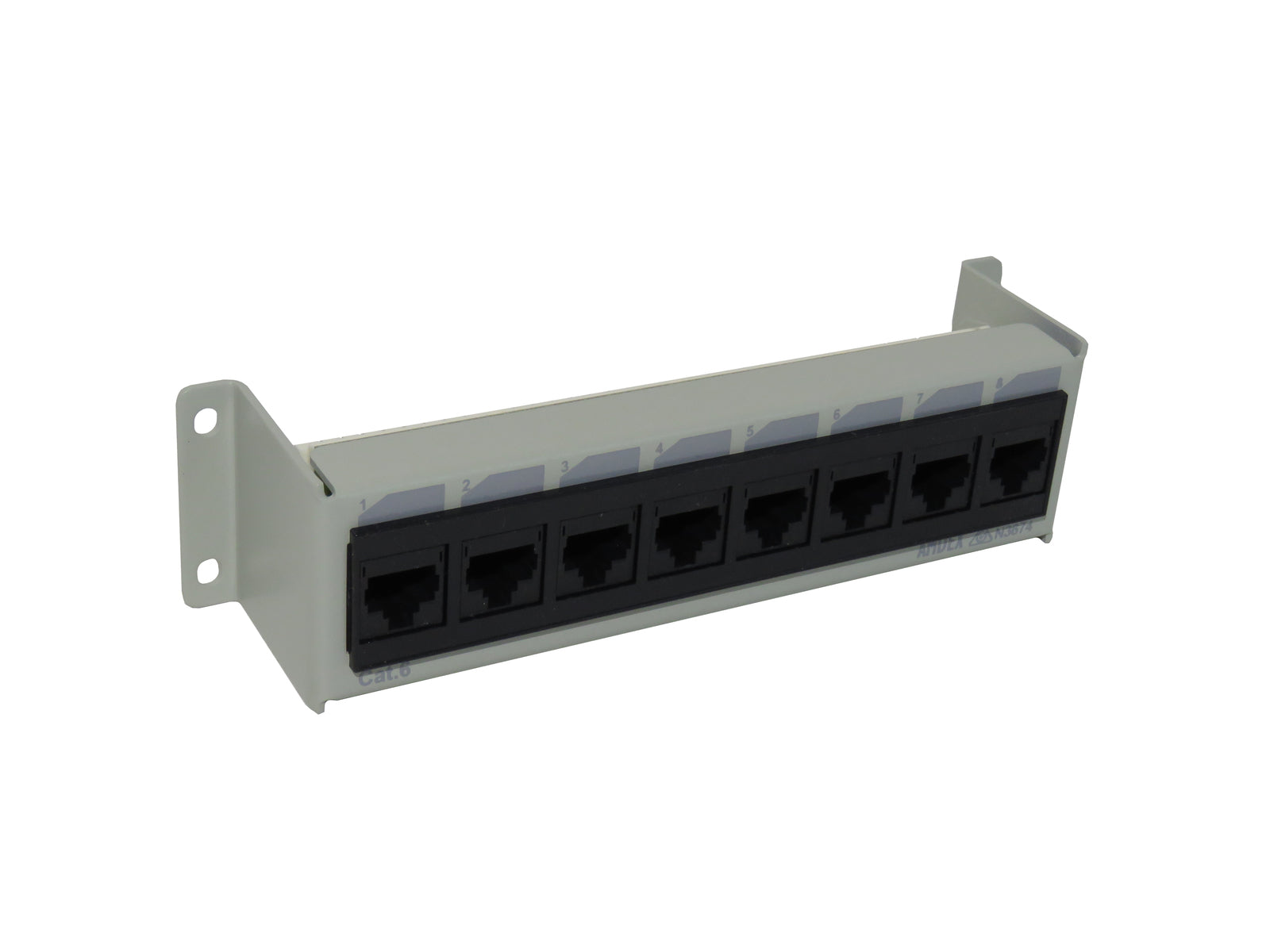 8 Port Cat6 Surface Mount Panel