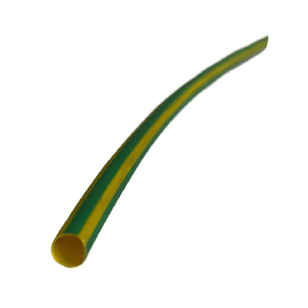 Heat shrink 50mm x 1.2m yellow/green 2:1 UV stabilised thin wall