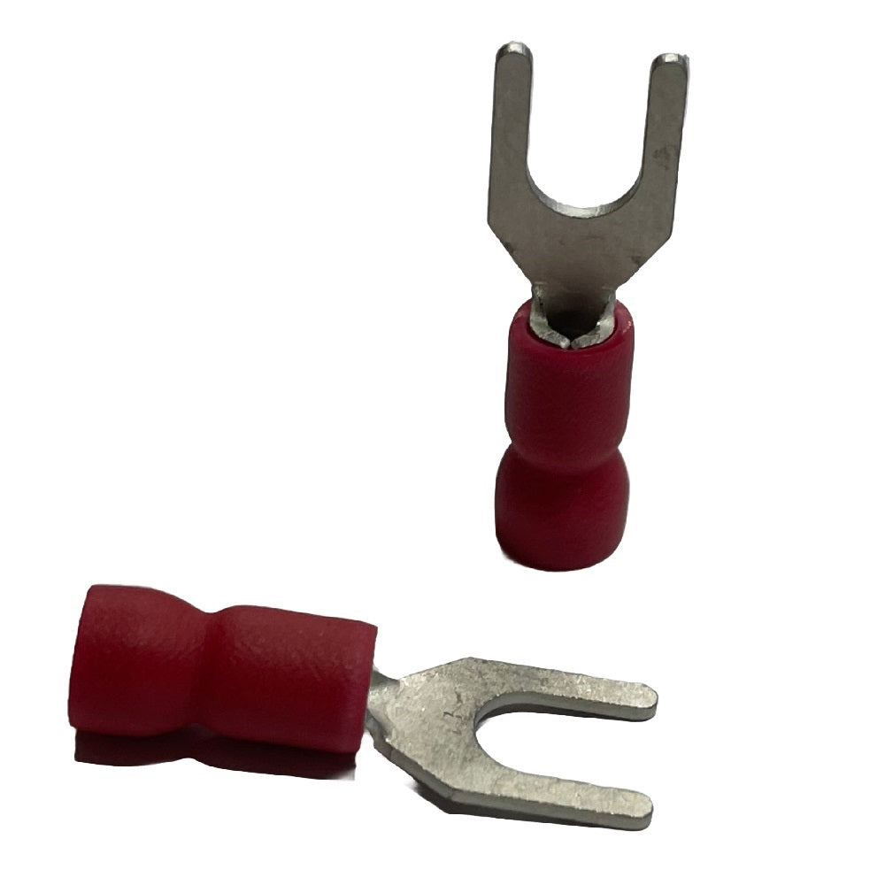 Red fork spade 5mm - 100 pack