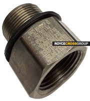 M25(M) to ¾"BSP(F) Ex adaptor -  nickel-plated brass