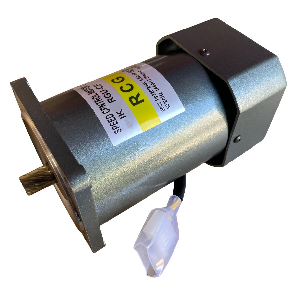 RCG compact variable-speed motor 120W 220-240V 1-phase 4-pole with fan, 90mm square, 4x 6mm mount, 104mm PCD, #5IK120RGN-CF (requires gear head & controller)