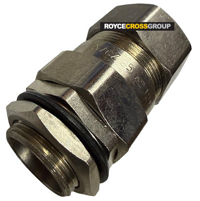 CX/CZ gland for braided and steel tape cable IP66 M25, 20.5mm max inner; 17-24mm outer