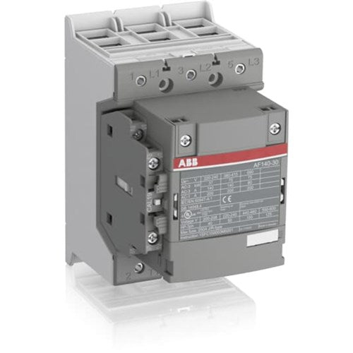 ABB AF140 75kW Contactor, 200A AC1/140A AC3 3x N/O Main Contacts, 1x N/O + 1x N/C Contacts, 100-250V AC/DC Coil