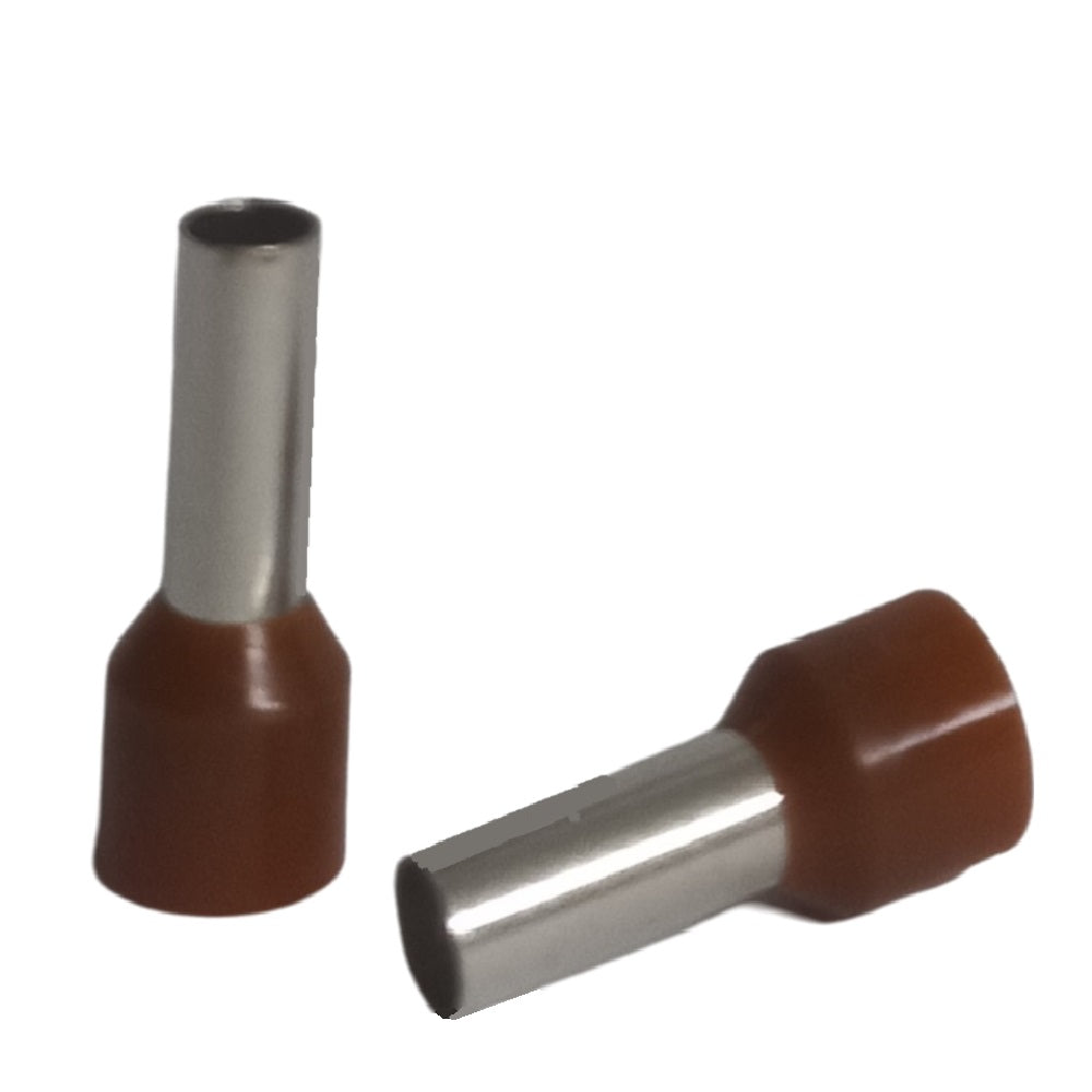 Cord end 10mm x 12mm brown - 100 pack