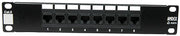 10" 8 Port Cat6 Patch Panel 1RU