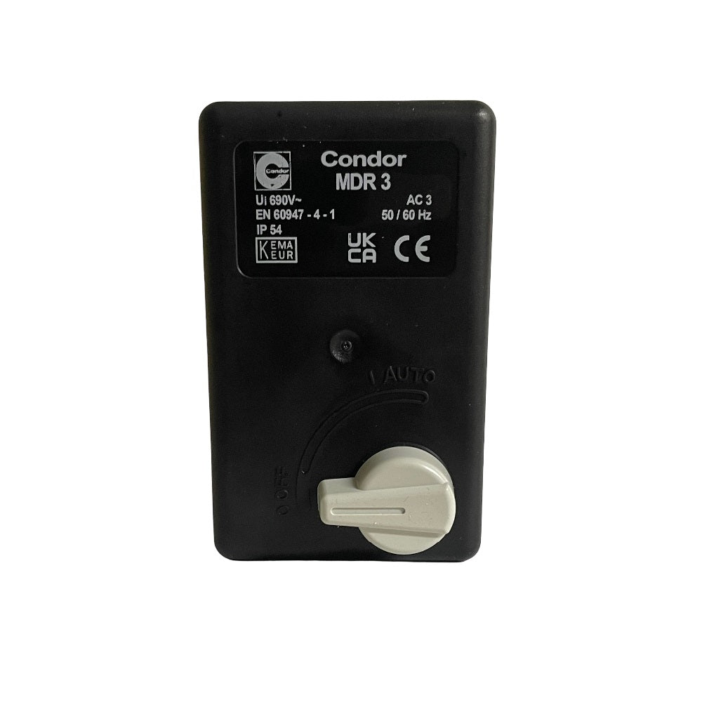 MDR3-1000-20 Compressor Switch 3Phs 415V 16-20A 400-1000kPa (58-145 PSI), 1/4" BSP Female Air Line Entry #3031108