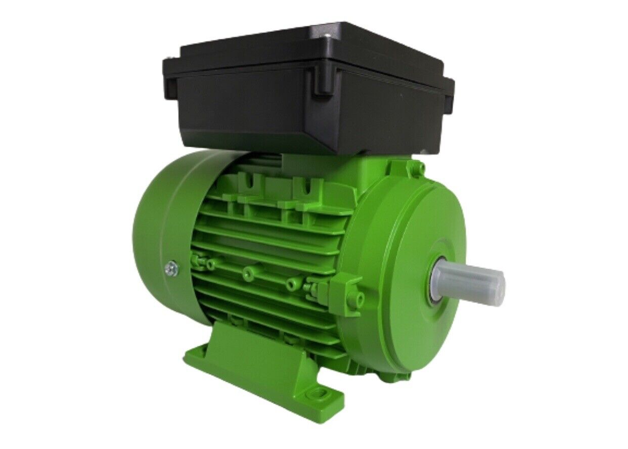RCG Alloy ML71 0.37kW 4P TEFC B3 Foot Mount 1 Phase 240V IP55 CSCR Electric Motor 14mm Shaft - ML712-4 (B3)