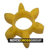 GE19 Curved Jaw Coupling Element - Yellow