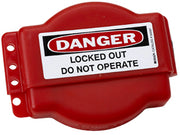 Red adjustable gate valve lockout