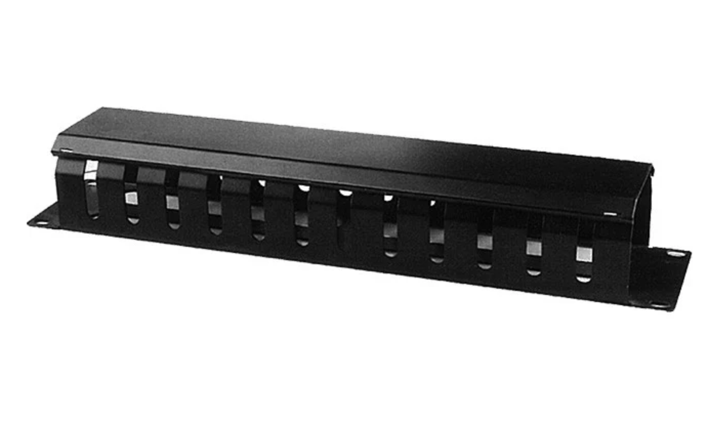 Cable Manager 13 Finger With Lid, Nuts & Screws, 2RU (TE)