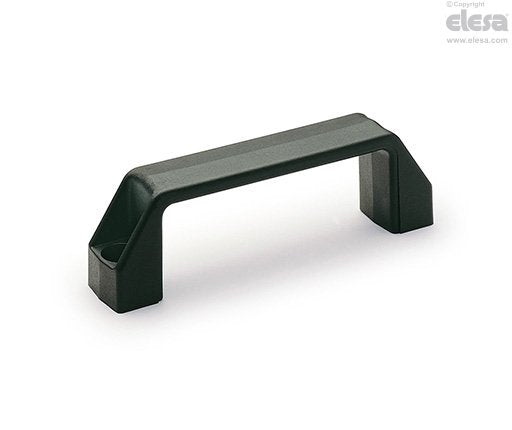 M.443-N-CH bridge handle - 150mm wide, 8.5mm blind holes with 132mm centres, black #M.443/150 8-N-CH