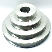 5" PCD 4A Section Stepped Alloy Pulley 3/4" Bore, 3/16" Key, Steps 45, 72, 98 & 127mm, 68mm Overall Length (Max 19mm Bore, 6mm Key)