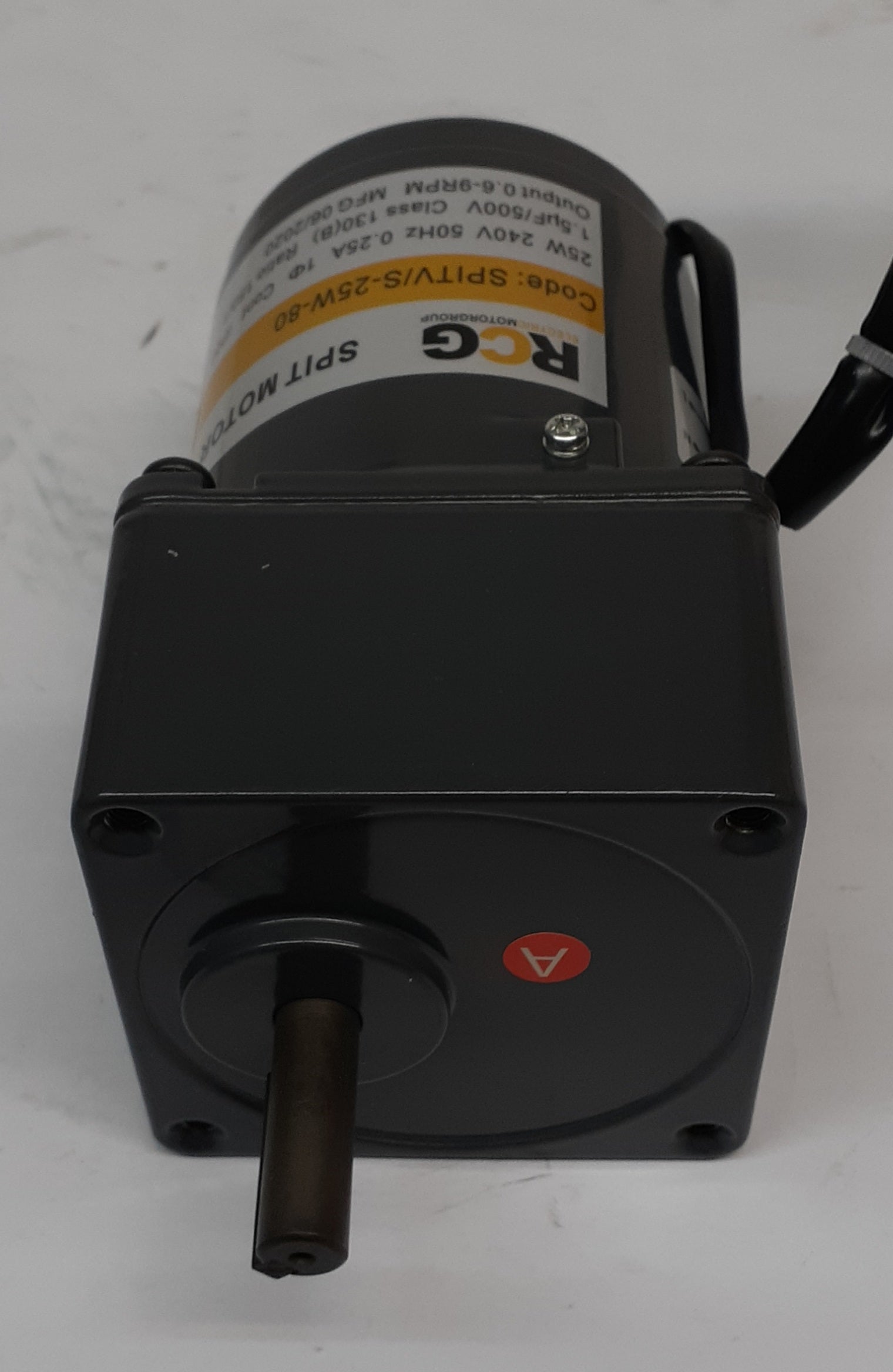 Variable speed spit motor 25W 1phase 240V 50Hz 150:1 0.6 to 9 rpm 10mm Shaft, 4mm Key (4IK25RGN-C + 4IK150K)