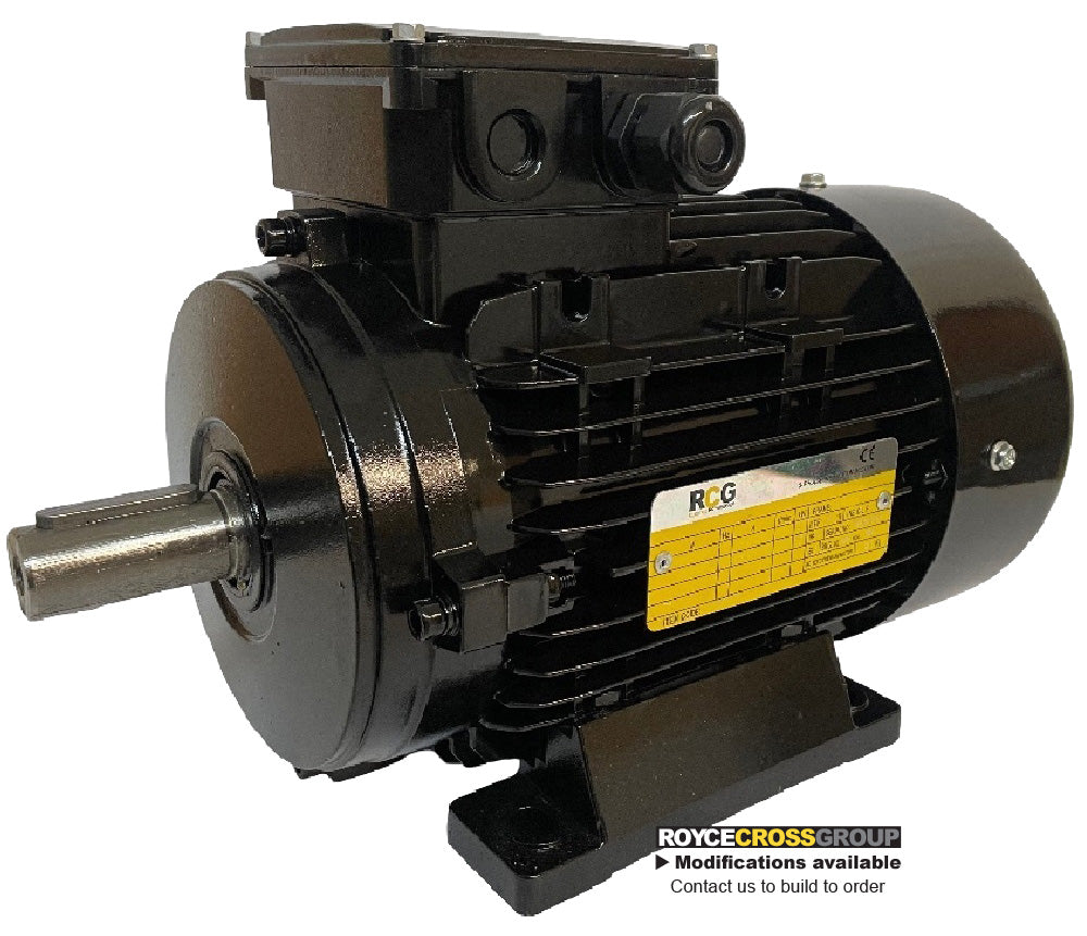 RCG Alloy MSHE160M 7.5kW 6P TEFC F B3 Foot Mount 415/3/50 IP55 Electric Motor 38mm Shaft - MSHE